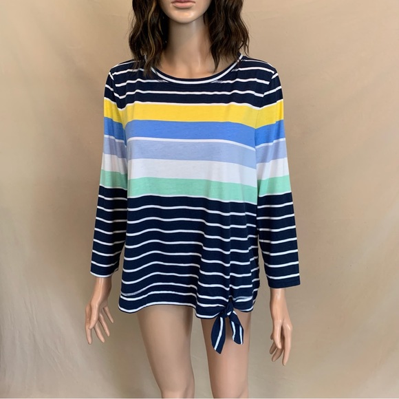 Kim Rogers Multicolor Striped Top - Picture 4 of 8